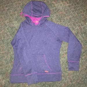 Hooded fila sweatshirt